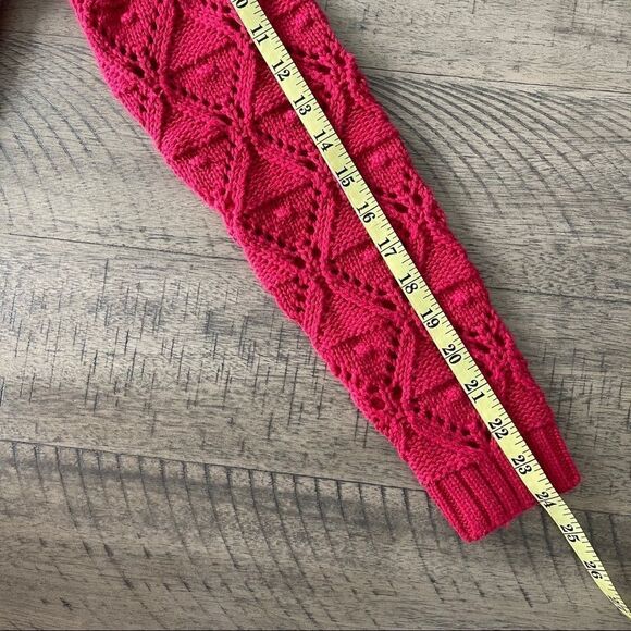 Tommy Hilfiger Red 100% Cotton Textured Sweater - Picture 5 of 8